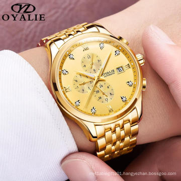 Men Watch Top Luxury Business Men Mechanical Watch Fashion Classic Men Multi Time Zone 3EYES  Function Relojes Watch